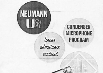 Neumann U64 Condensor Microphone Brochure