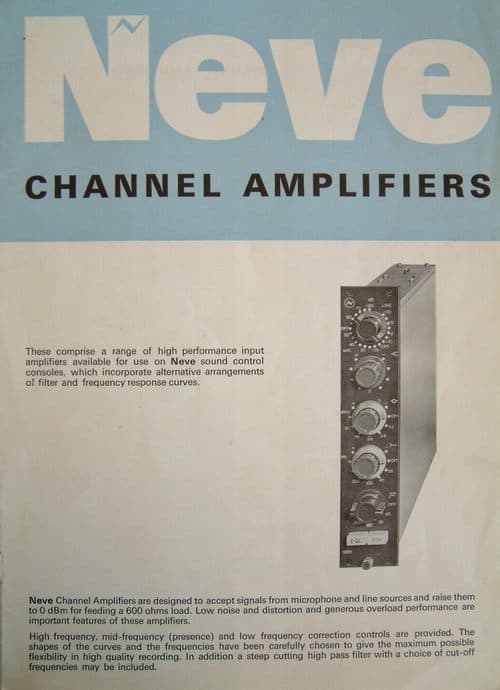 Neve Channel Amp Brochure