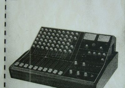 Neve Portable Mixing Unit Type PSM Brochure Page
